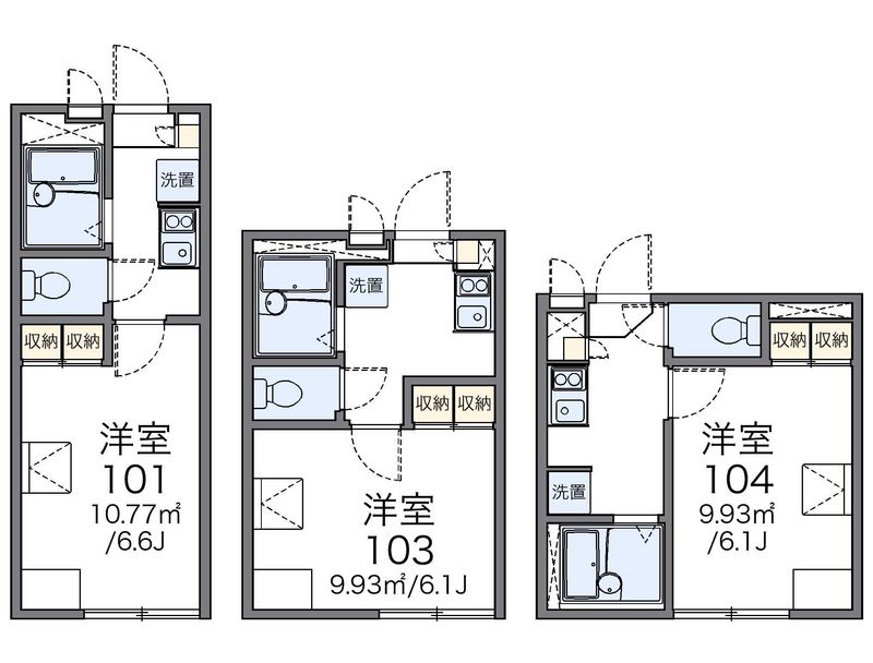 レオパレスアイリス 間取図
