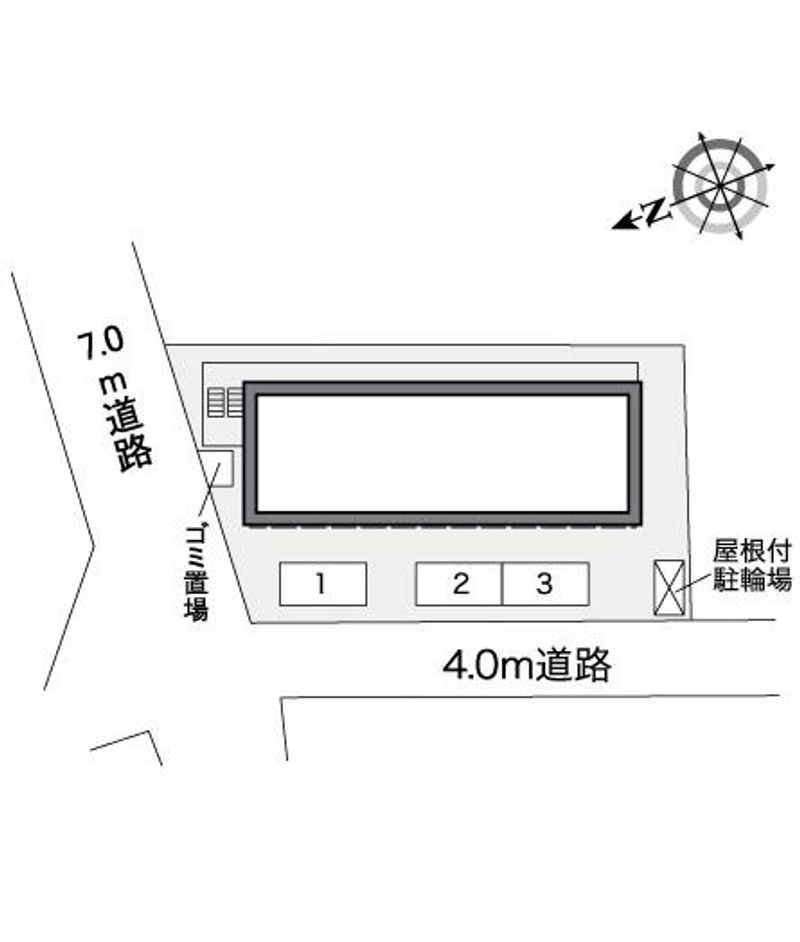 レオパレスフェリキタス花園 配置図