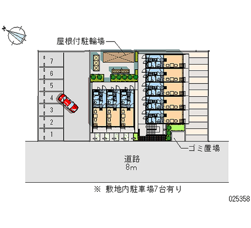 レオパレスピースフル 月極駐車場