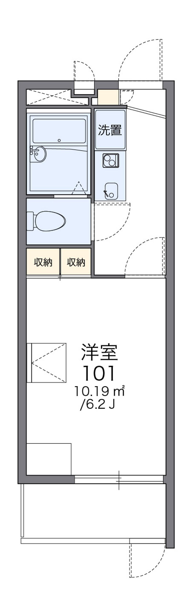 レオパレス上住吉 間取図