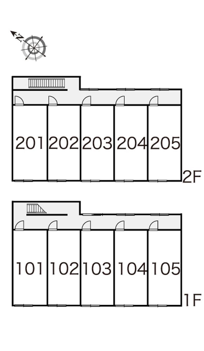 レオパレスユーⅡ 間取配置図