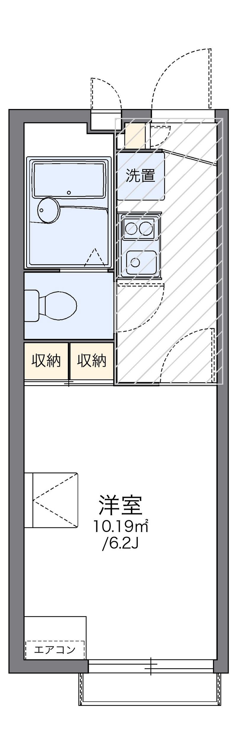 レオパレスＩ　Ｋ　Ｉ　１ 間取図