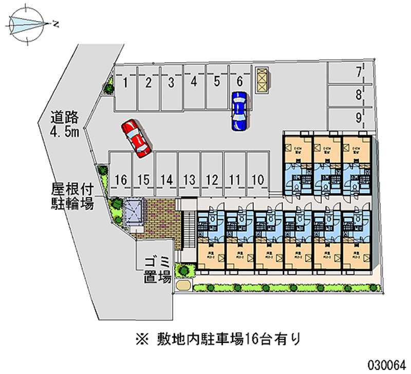 レオパレスくるまや 月極駐車場