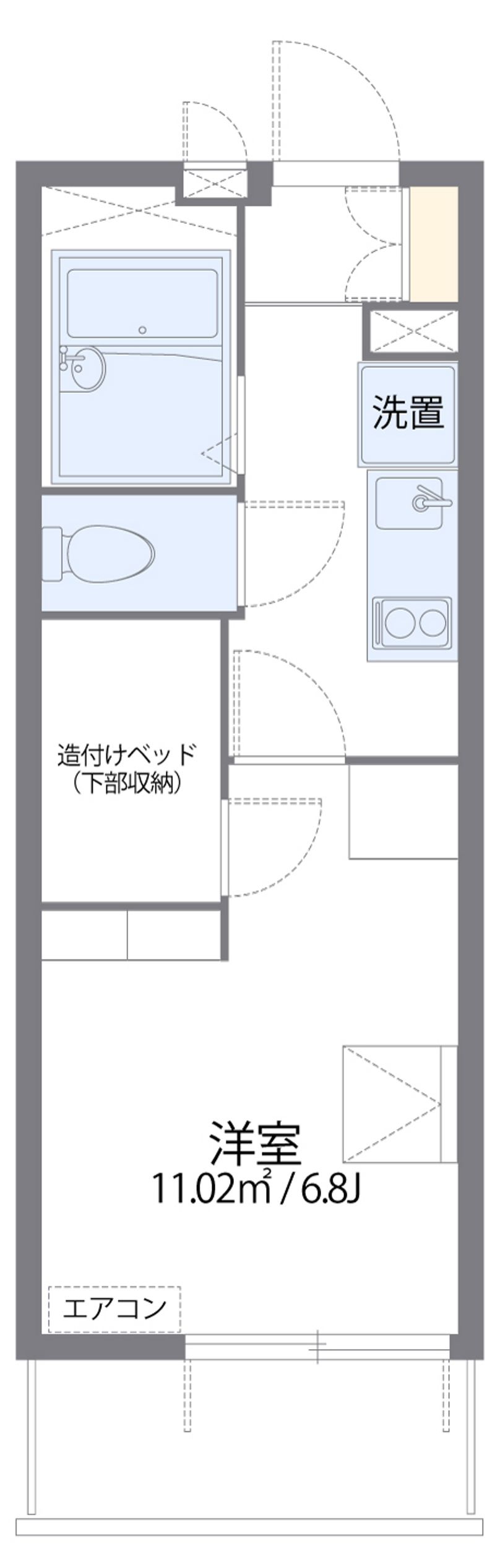 レオパレス東蟹屋 間取図