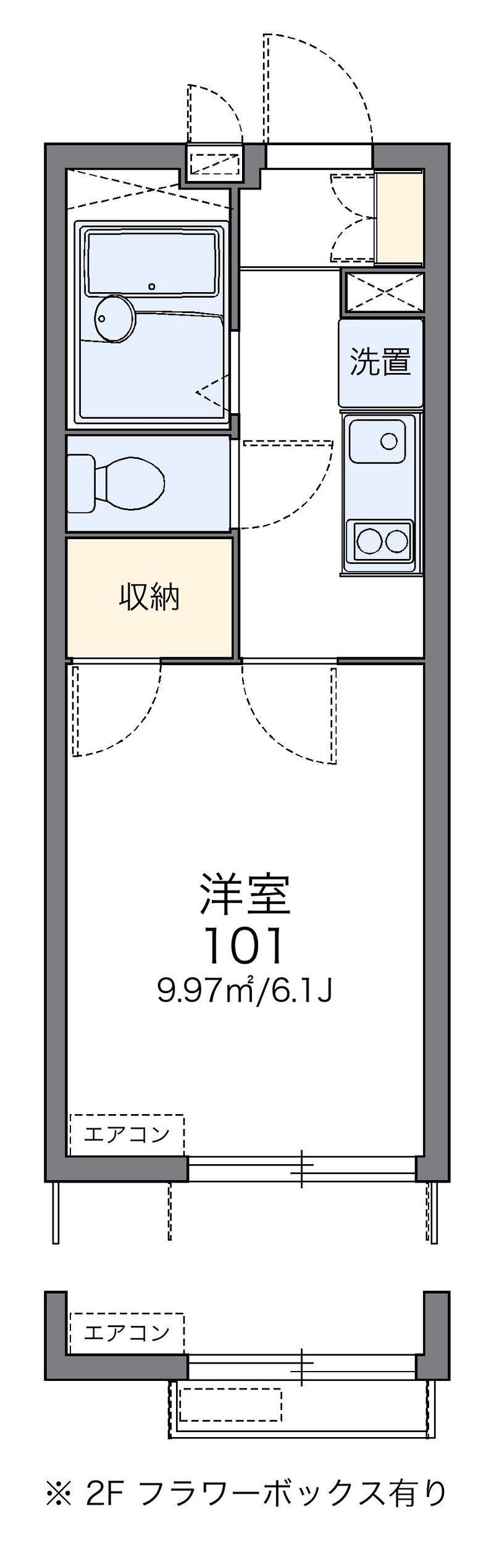 レオパレスジードルンク 間取図