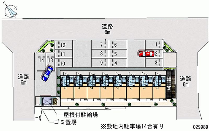 レオパレス幸 月極駐車場