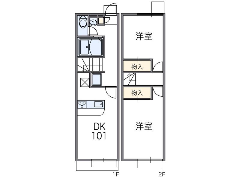 レオパレスラダックＣ 間取図
