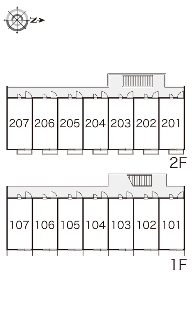 レオパレスグリーク 間取り配置図
