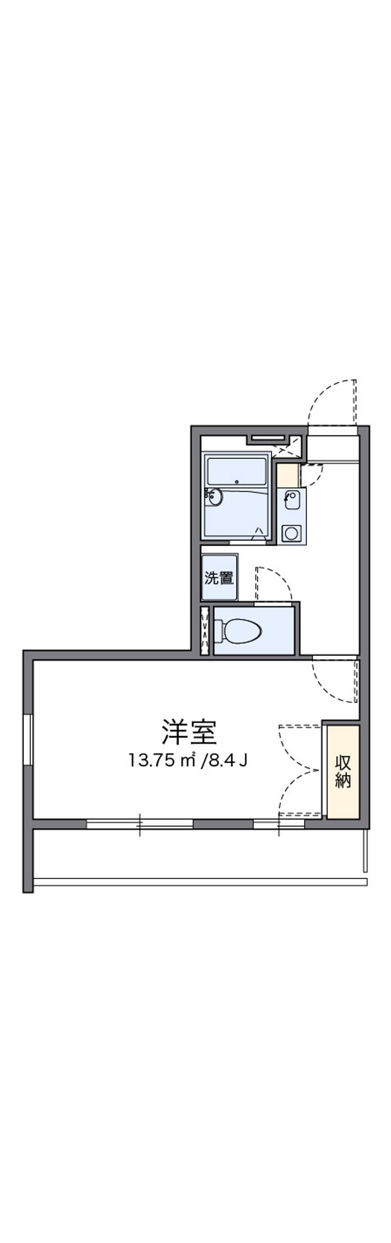 レオパレスウインドワード 間取図
