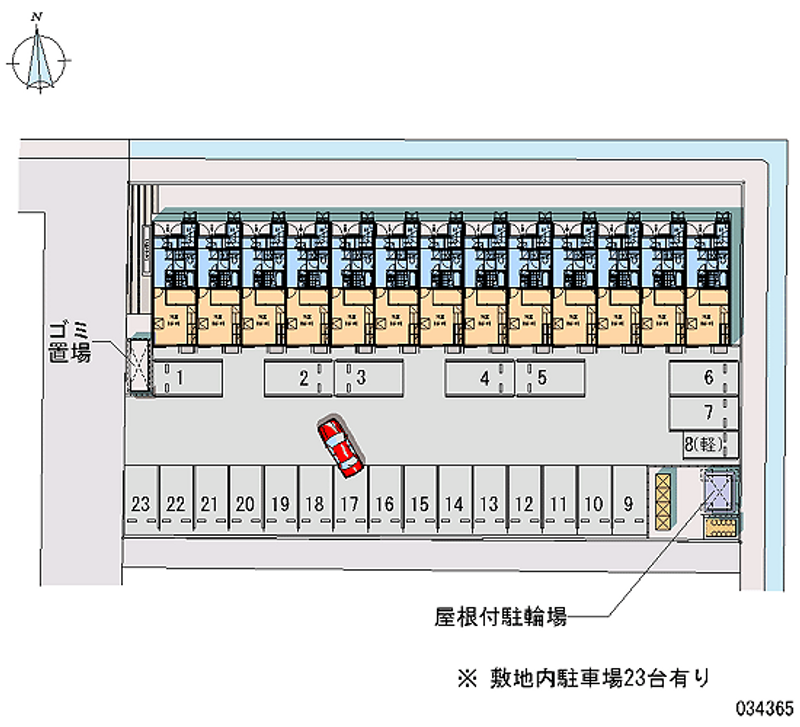 レオパレスＴＹＫ富山 月極駐車場