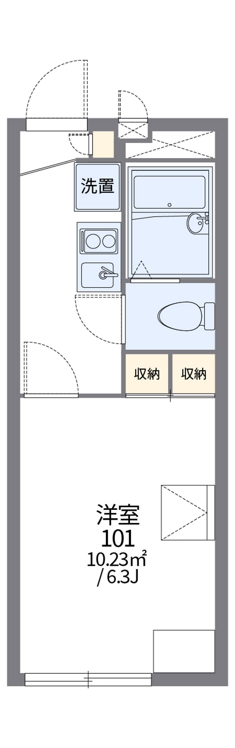 レオパレスペンディオ 間取図