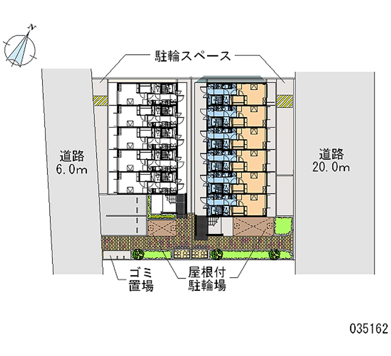 レオパレス加島駅ダイレクトⅠ 区画図