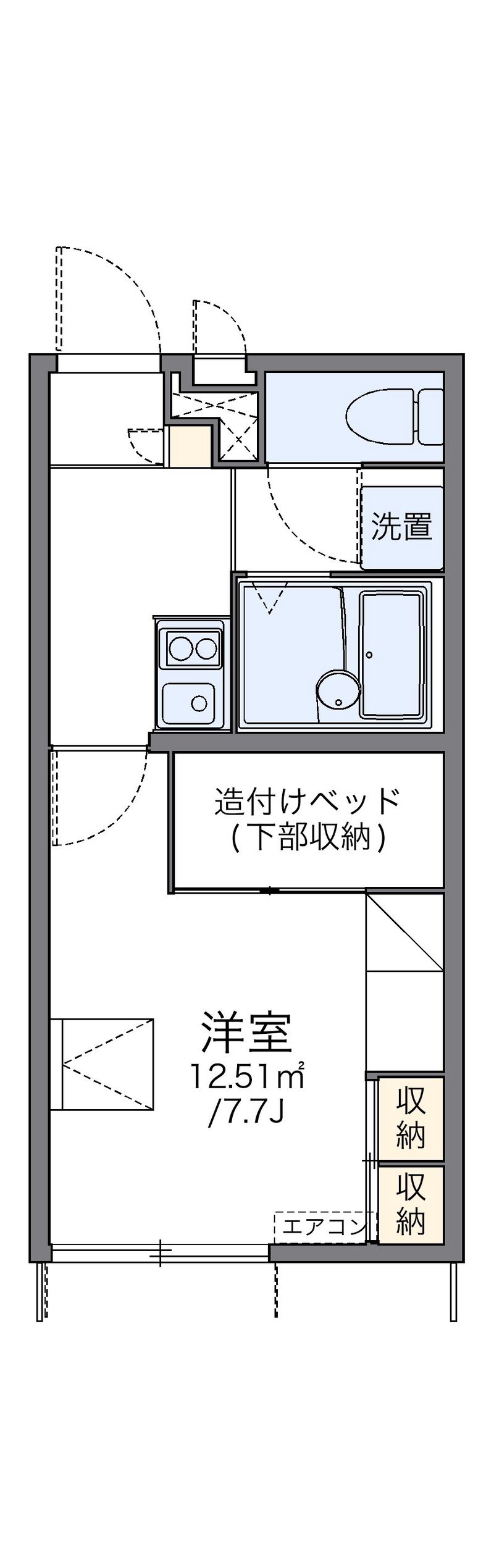 レオパレスルミナスＵ 間取図