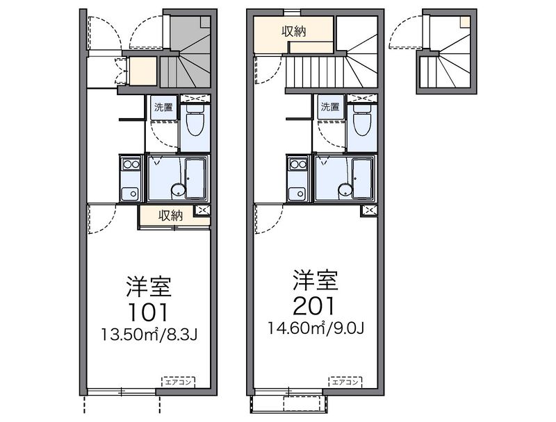 レオネクスト藤Ｂ 間取図