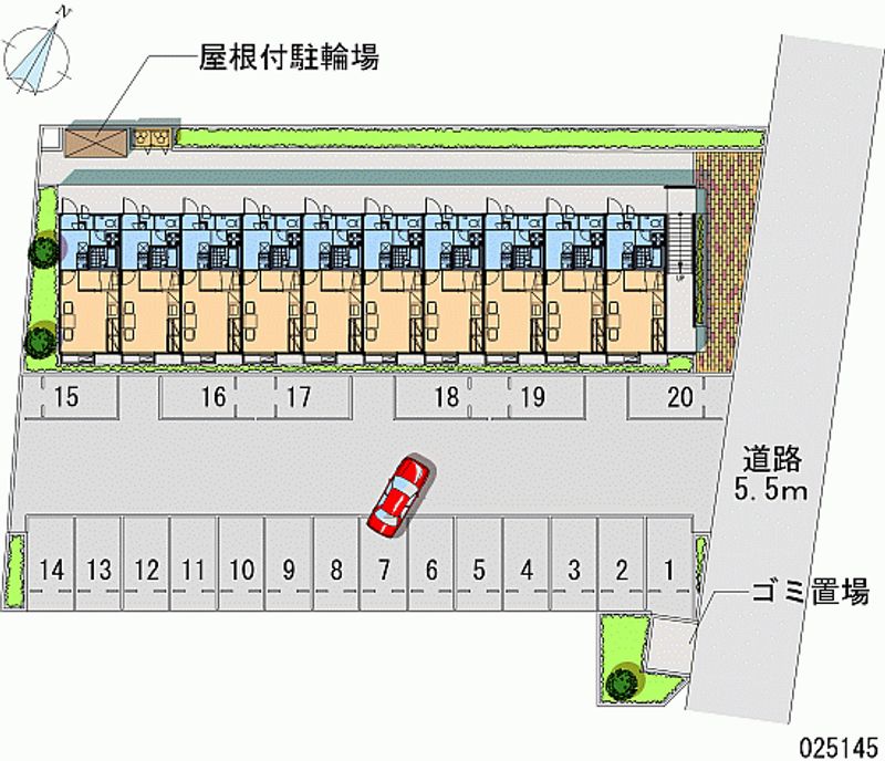 レオパレスコスモス 月極駐車場