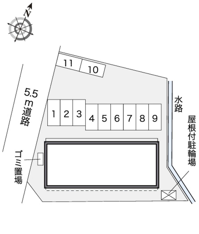 レオネクストＫ南片江　Ⅱ 配置図