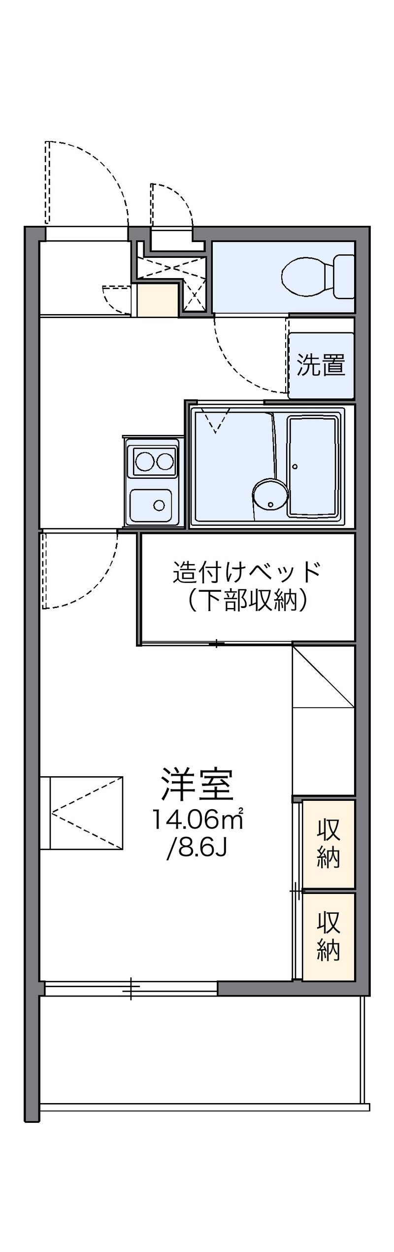 レオパレスソレーユ　Ⅱ 間取図