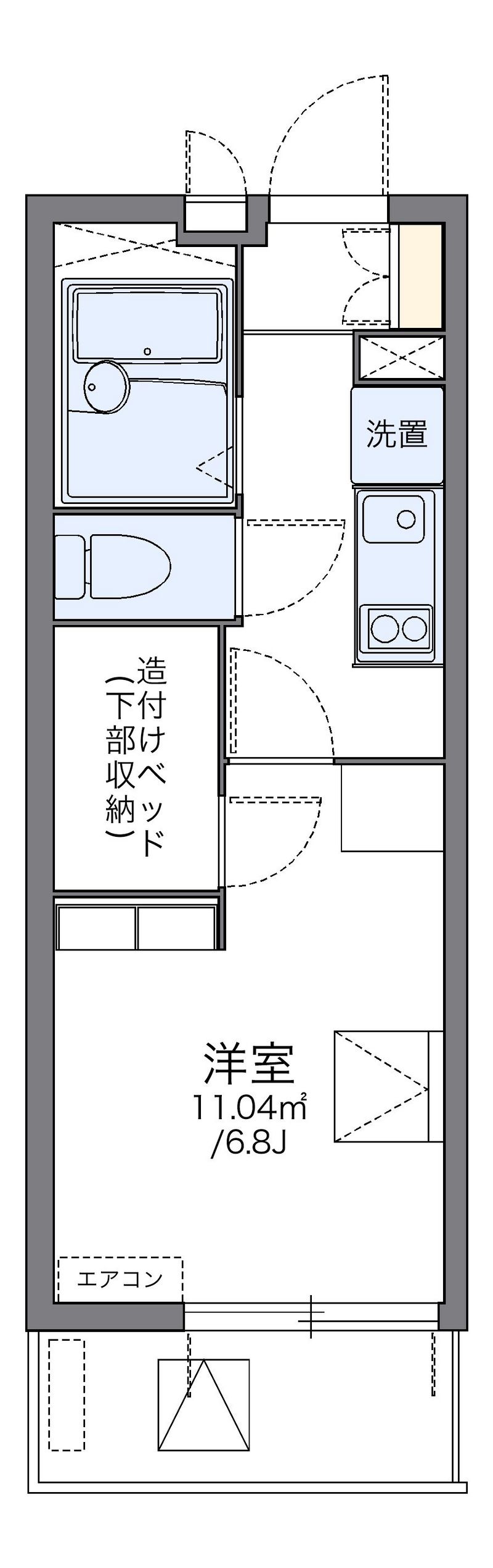 レオパレス生麦駅前 間取り
