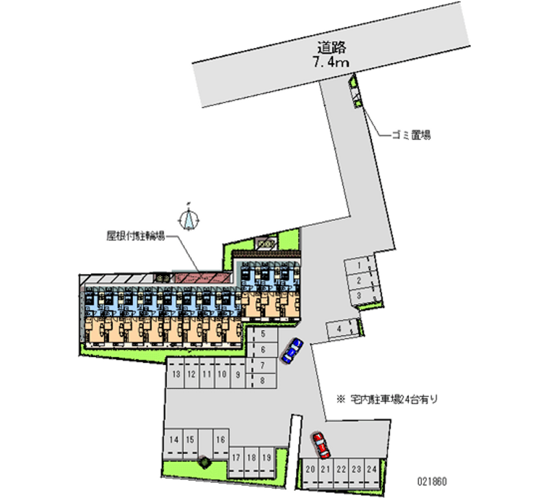 レオパレスフォア・シーズンズ 月極駐車場