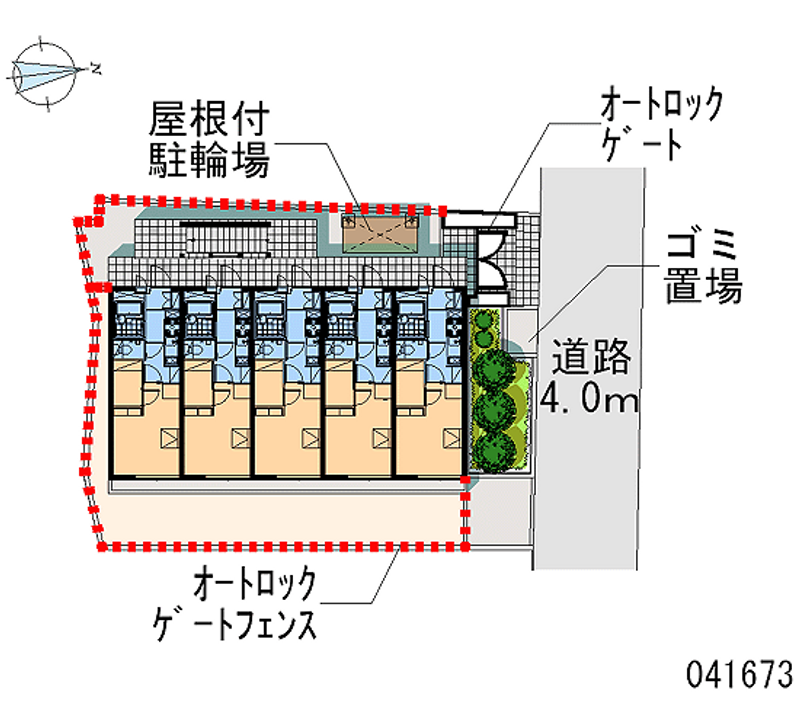 レオパレスエイムフル北千住 区画図