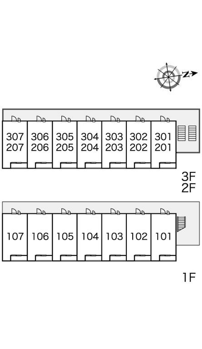 レオパレスヴェルドミール大和 間取り配置図