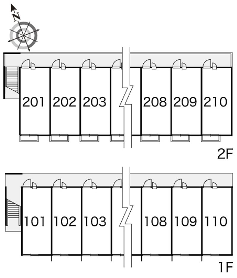 レオパレスＥｎｃｈａｎｔｅ　Ｉ 間取配置図