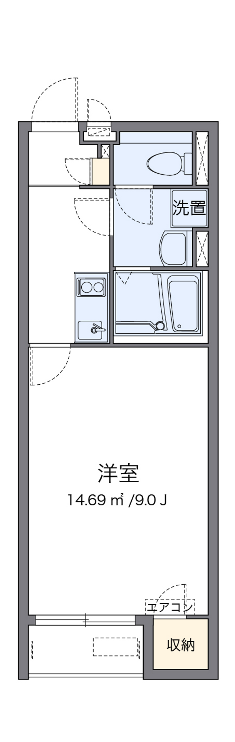 クレイノヴィラ　ヴェルテ 間取り