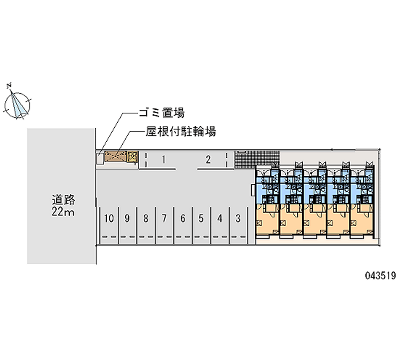 43519 bãi đậu xe hàng tháng