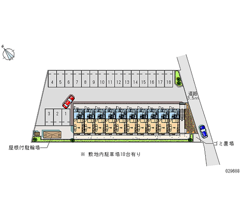 29688 Monthly parking lot