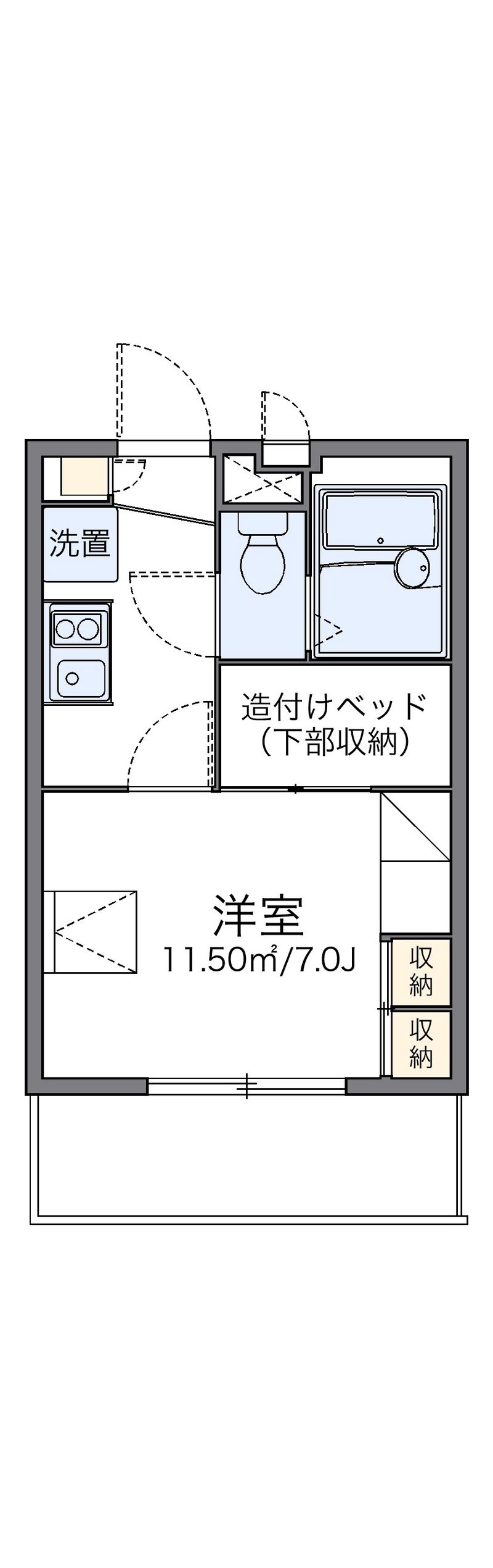 レオパレスクレセント 間取図