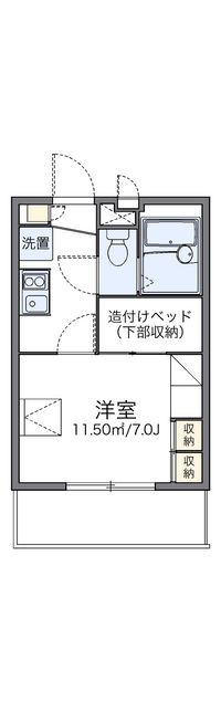 レオパレスクレセント 間取り図