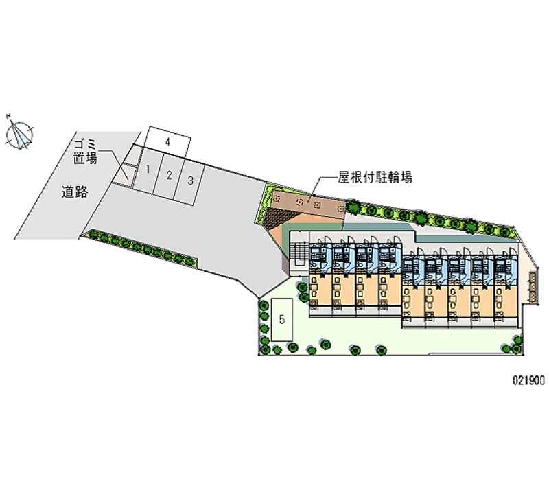 レオパレスアーバン向丘 月極駐車場