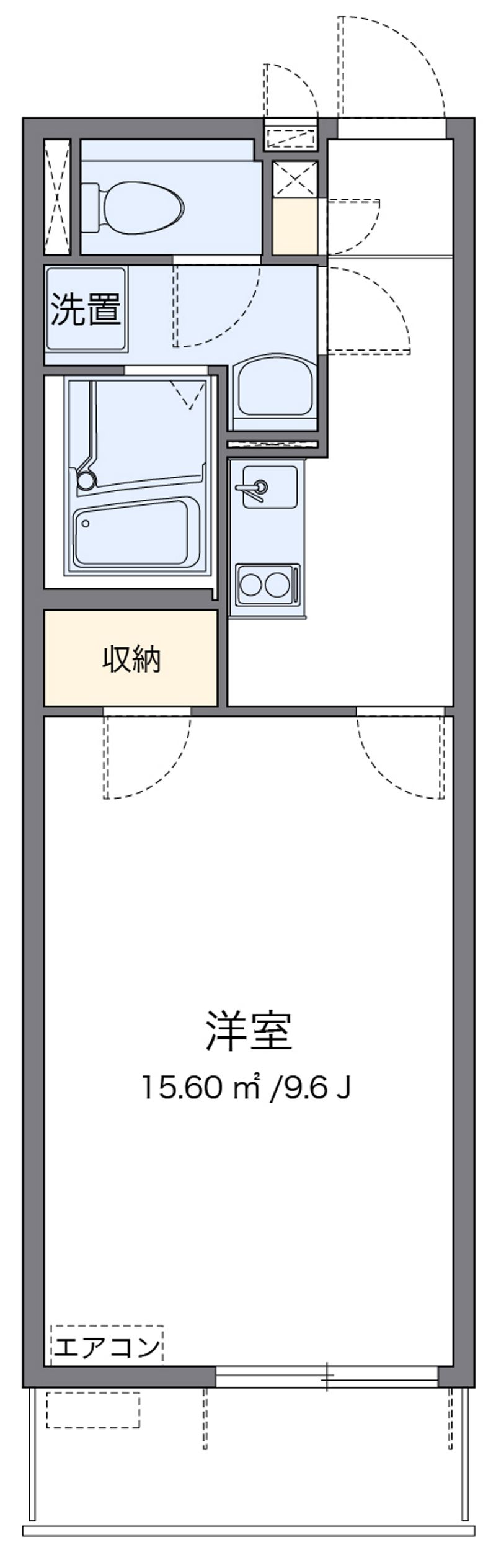 クレイノＲＯＵＴＥ　１６ 間取図