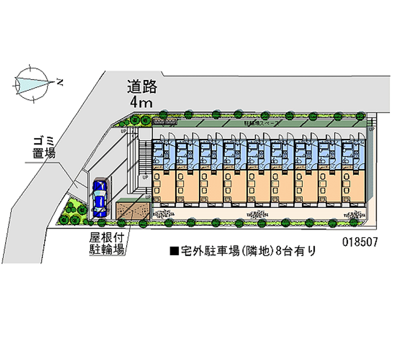 18507 bãi đậu xe hàng tháng