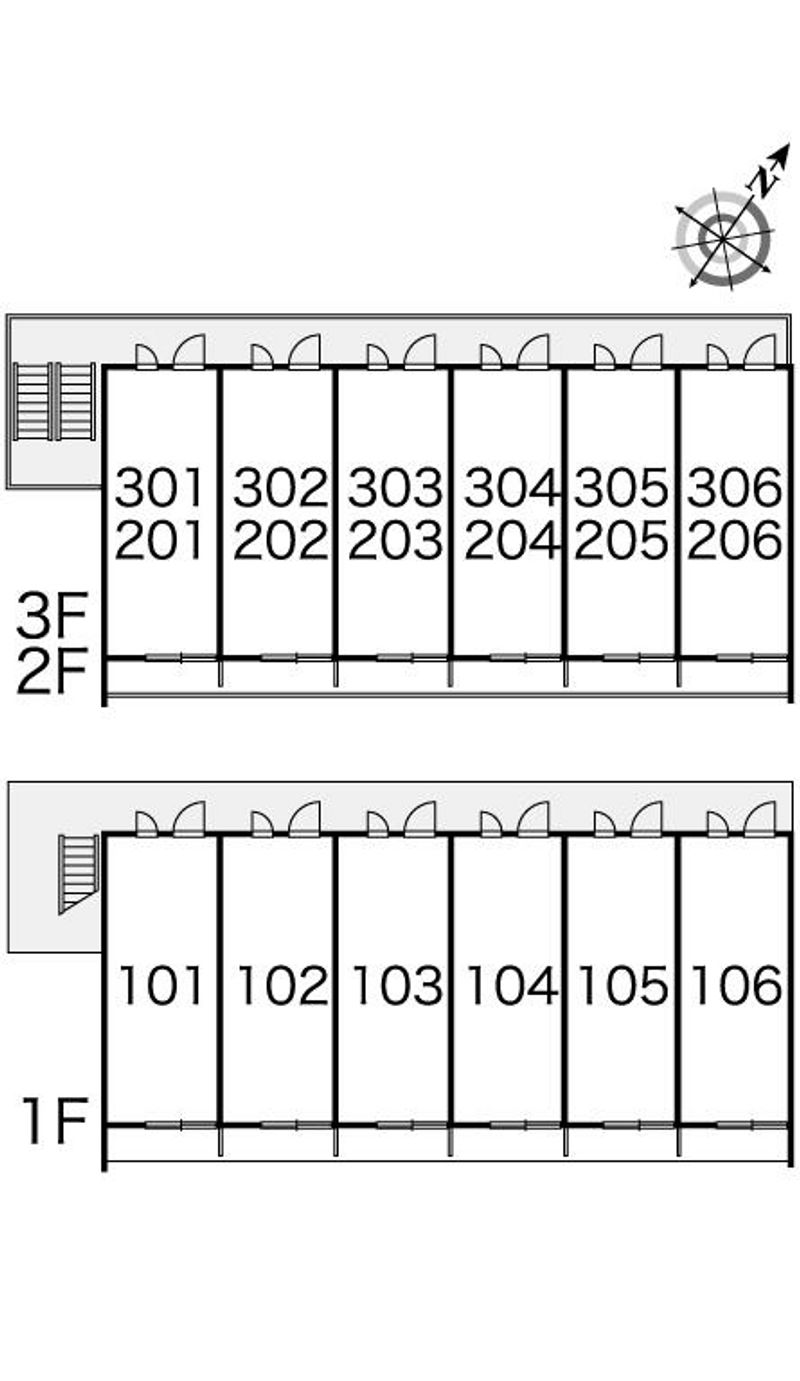レオパレスサニーハイツ 間取配置図