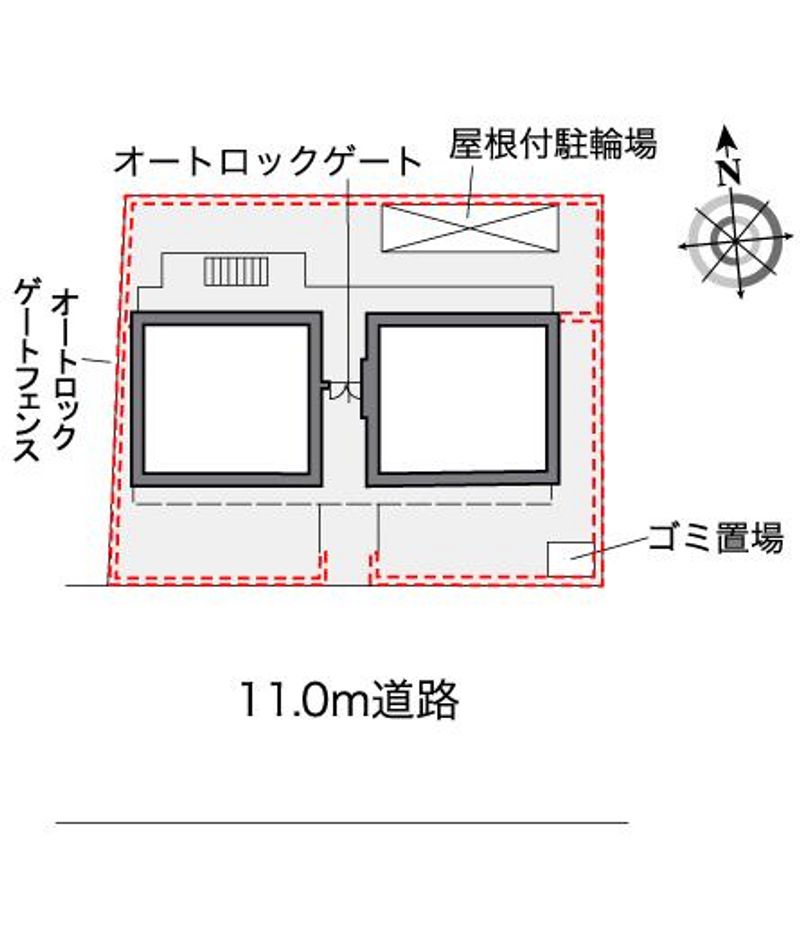 レオパレスアーバン豊玉 配置図