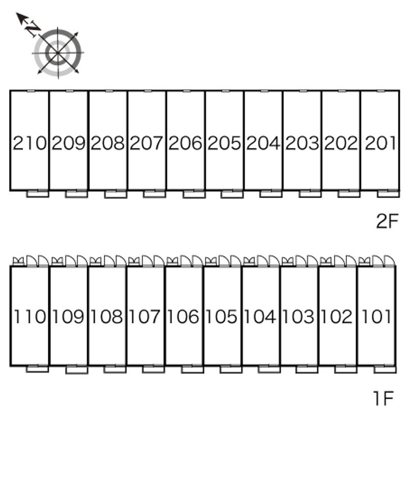 レオパレスエバ３６Ｂ 間取り配置図