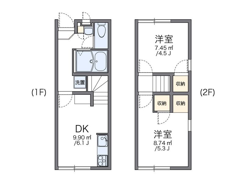 レオパレスタウンビュー飛田Ⅱ 間取り