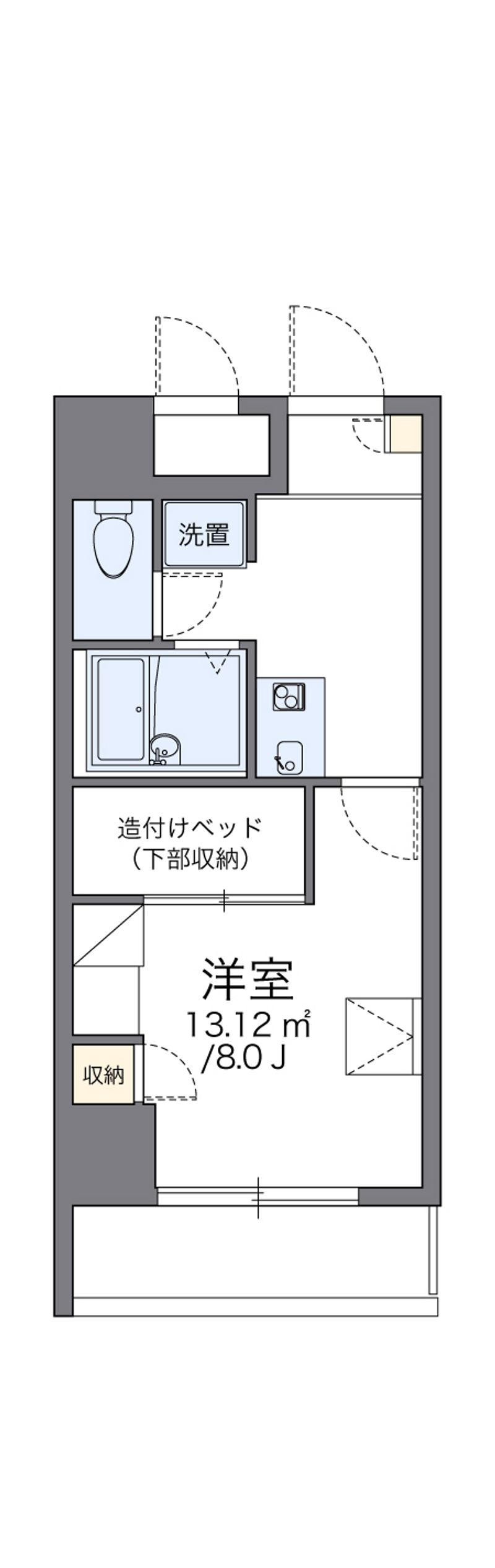 レオパレスＯＩビル　Ｕｎｉｏｎ 間取図
