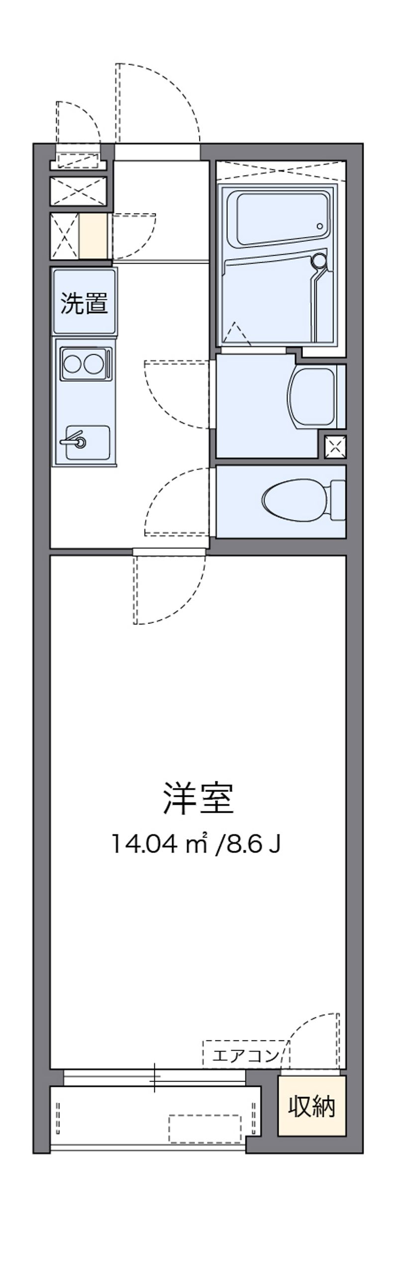 クレイノＲＹＵＴＡ 間取図