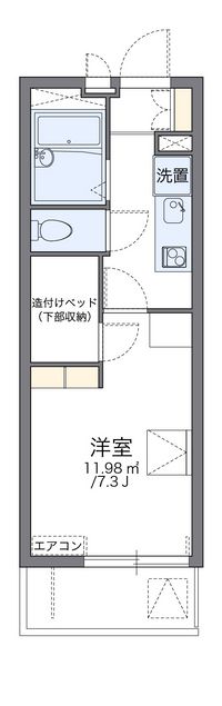 レオパレス緑丘 間取り図