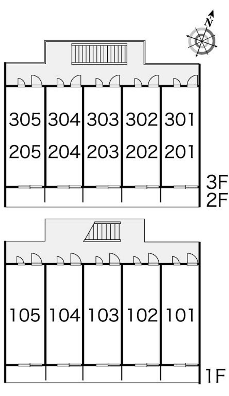 レオパレス５２４　Ⅱ 間取配置図