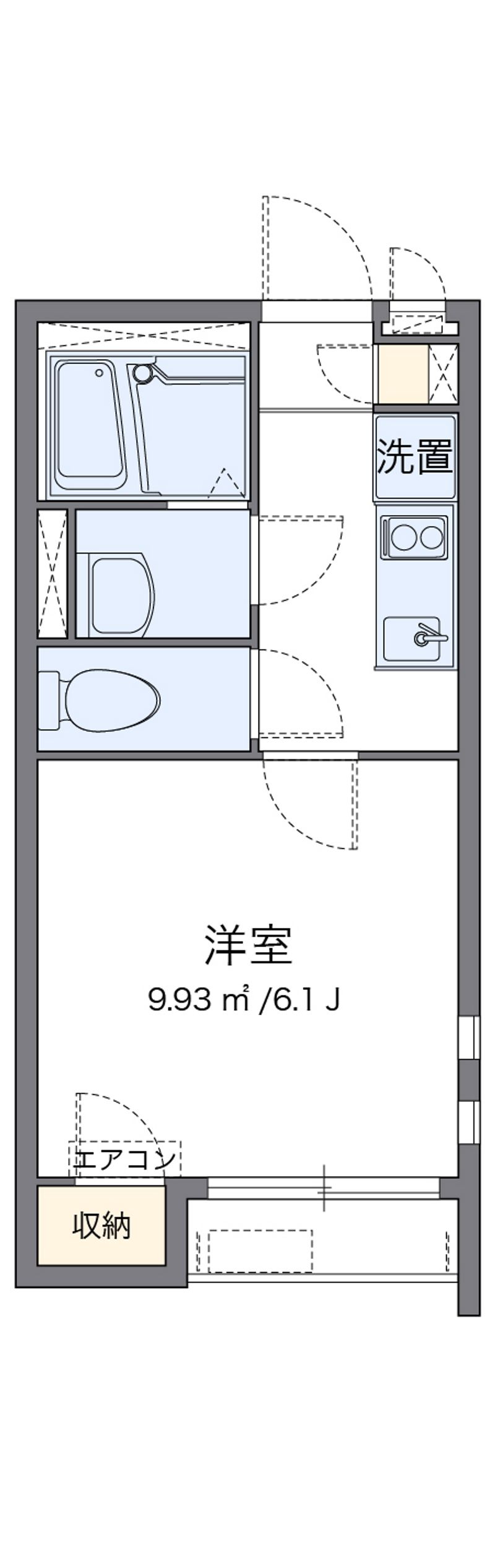 クレイノサンアクール 間取図