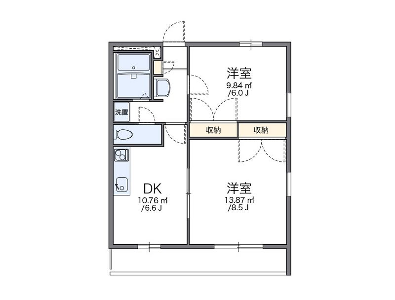 レオパレスアスンシオン 間取り