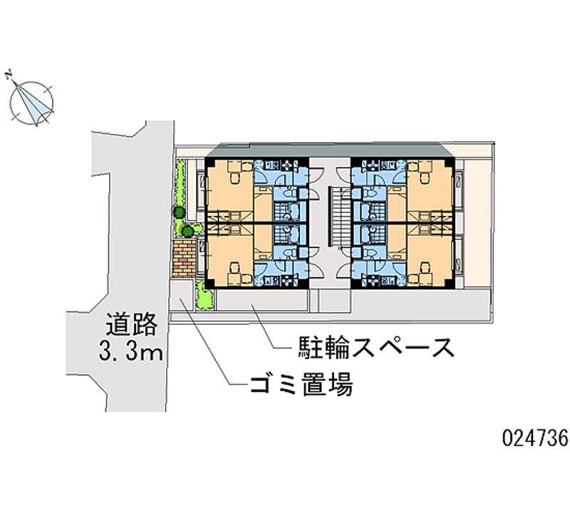 レオパレス御代の台 区画図