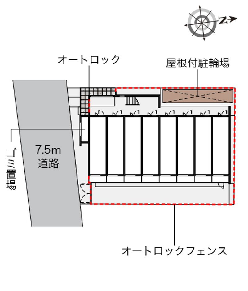 クレイノレジデンス矢上 配置図