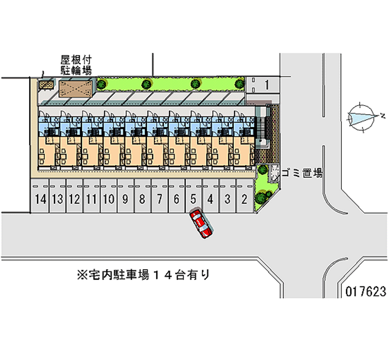 レオパレス青葉 月極駐車場