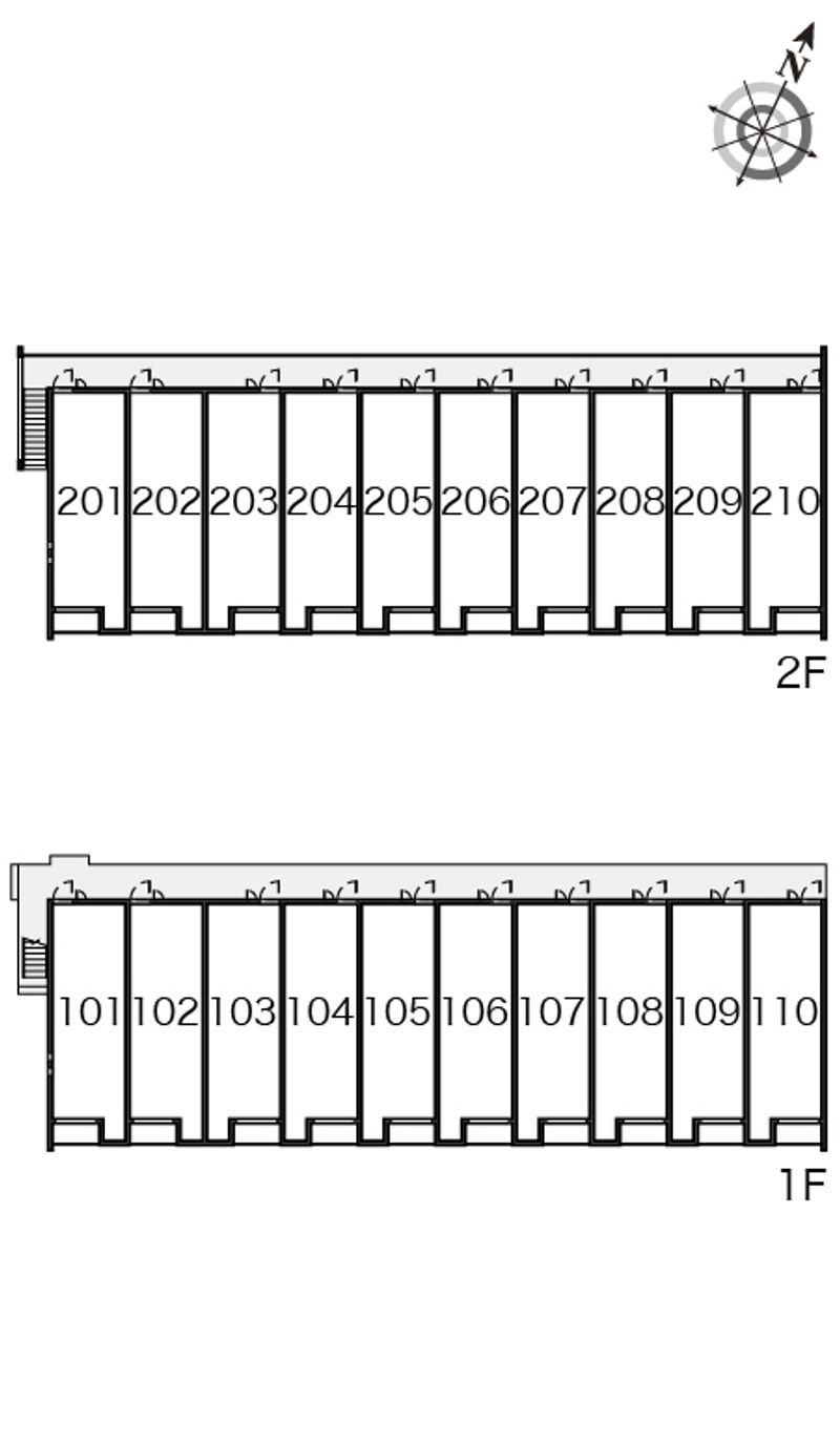 クレイノ木屋 間取配置図