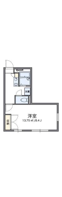 レオパレスヴィラニシオカ 間取り図