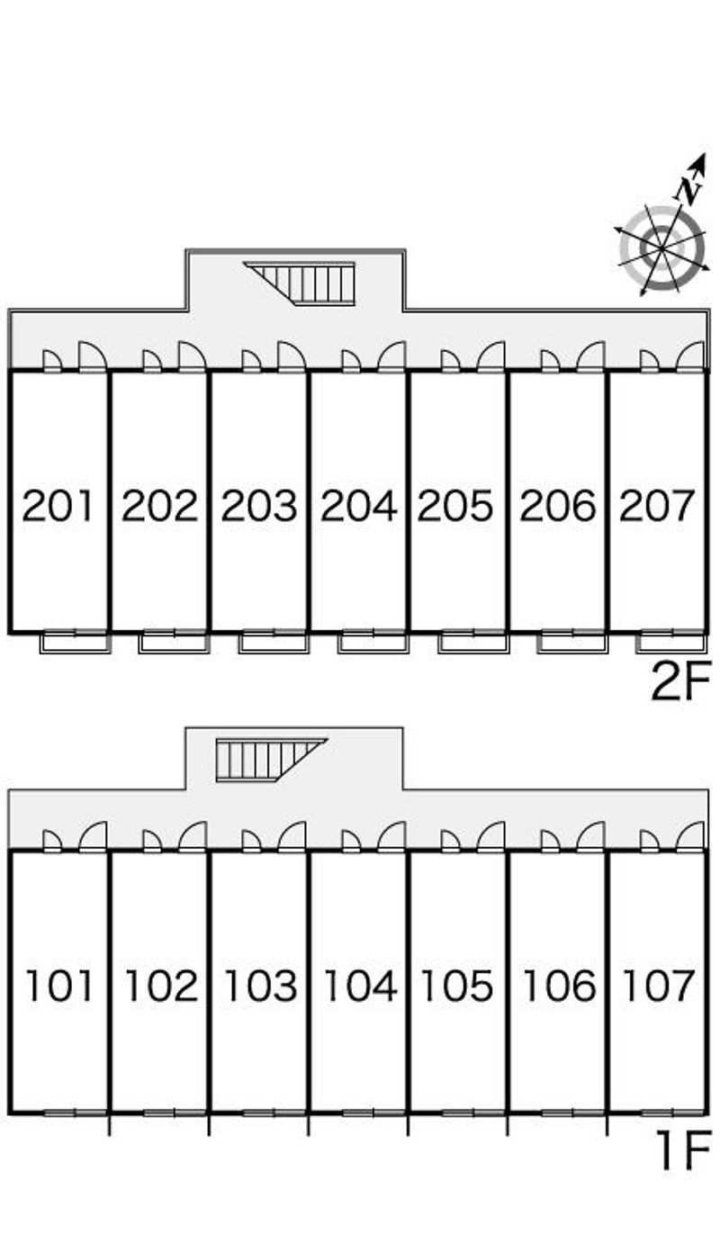 レオパレスエスタ　セルト 間取配置図